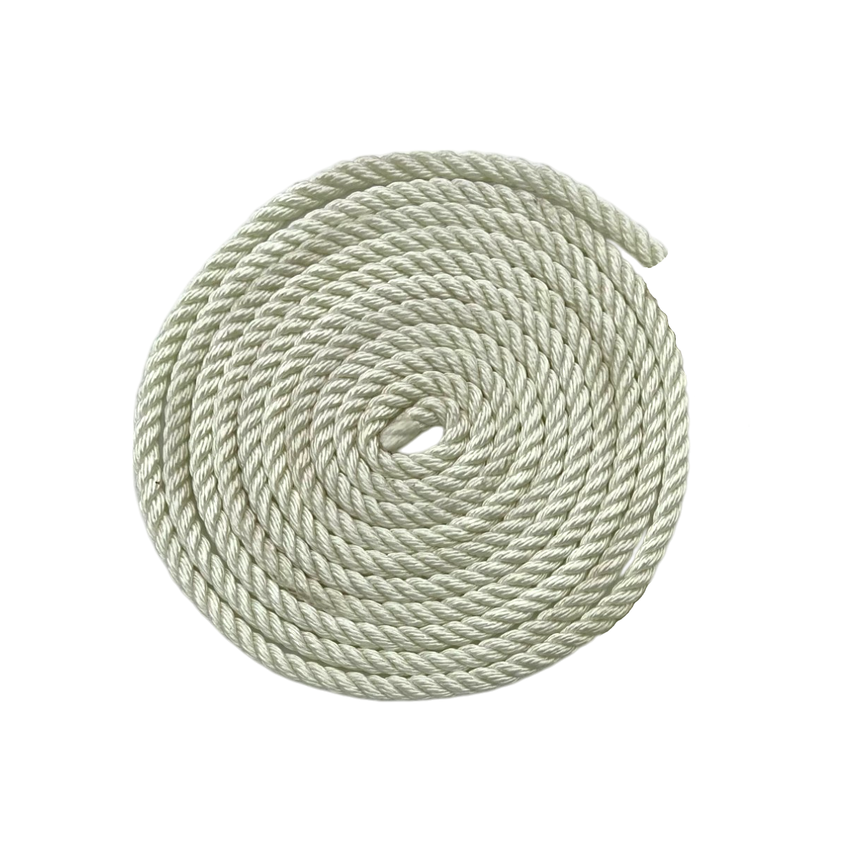 Nylon 3-Strand Twisted Rope 1/2" - White