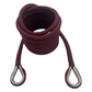 Mooring Pendant Burgundy Nylon Double Braid Thimble Both Ends (4 Size & 8 Length Options)