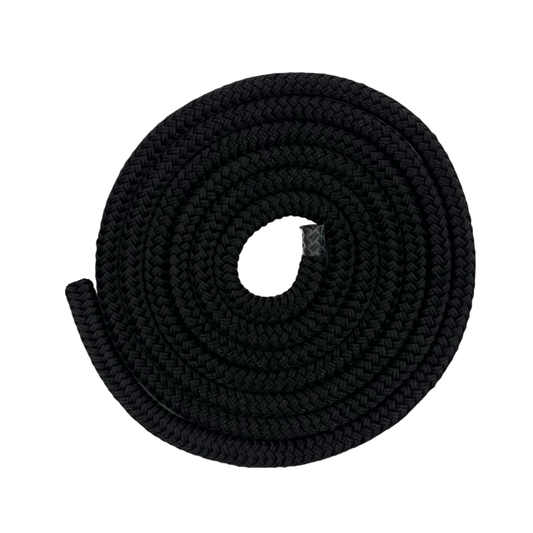 Black Nylon Double Braid Rope 3/8"