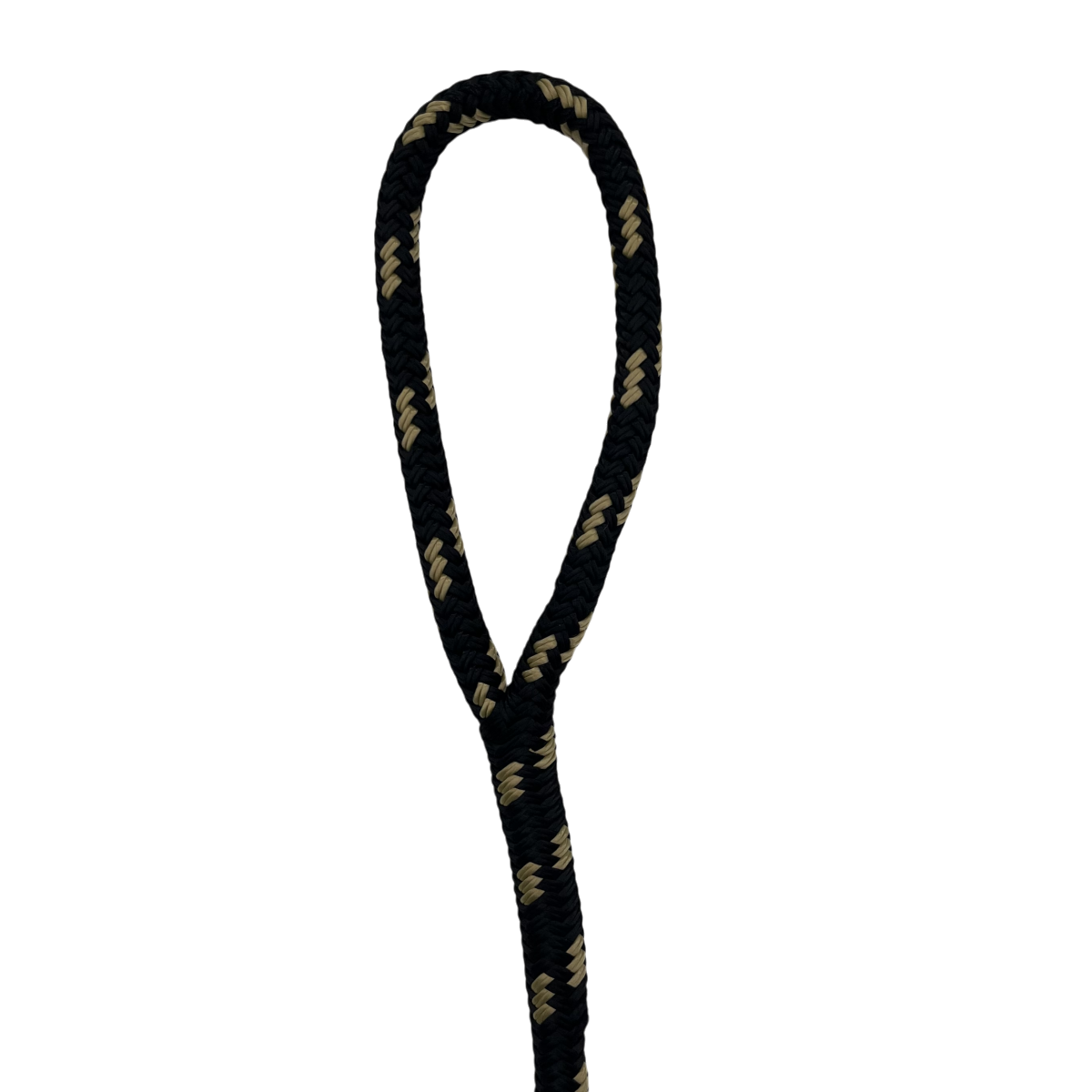 Dock Line Black & Gold Nylon Double Braid (4 Size & 8 Length Options)