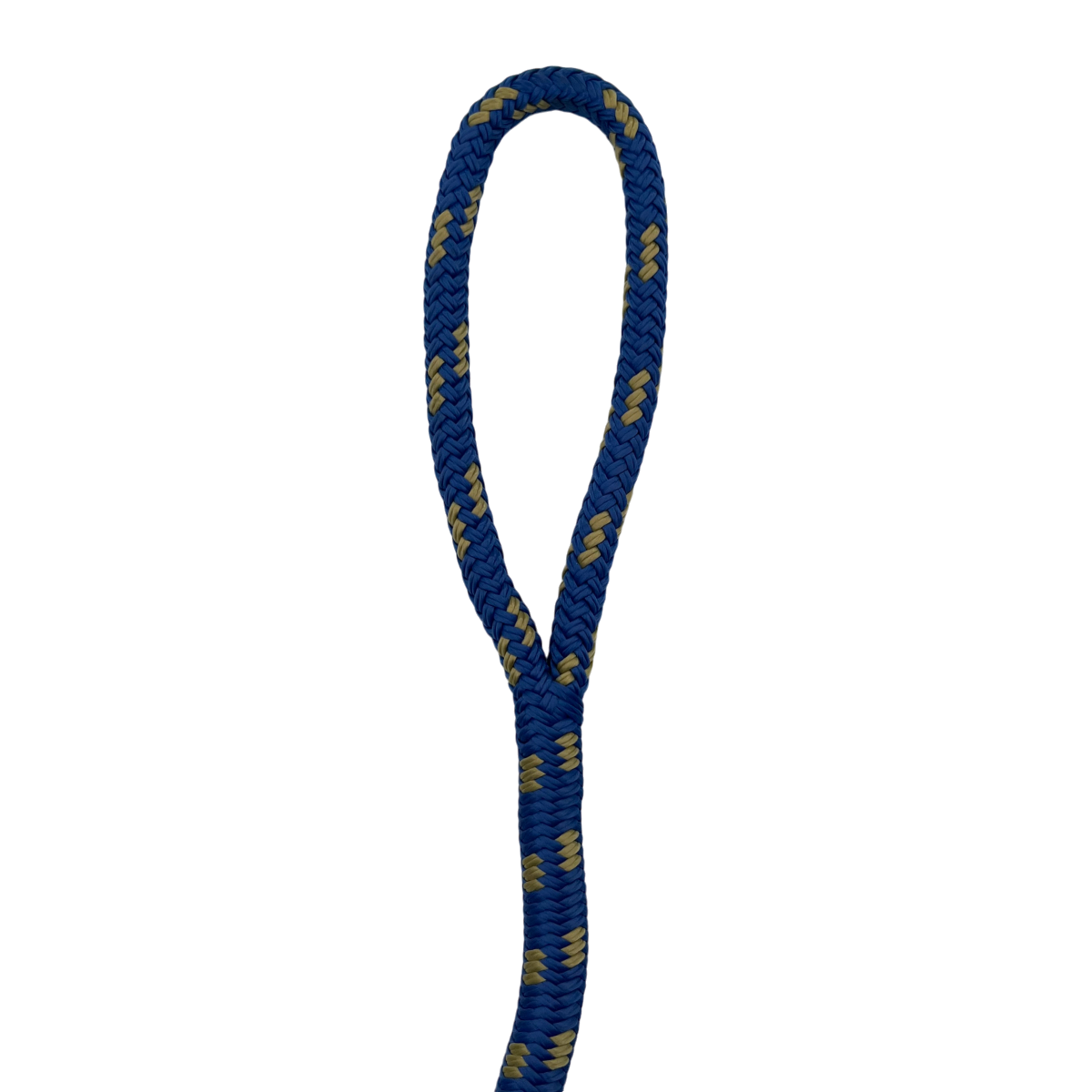 Dock Line Blue & Gold Nylon Double Braid (4 Size & 8 Length Options)