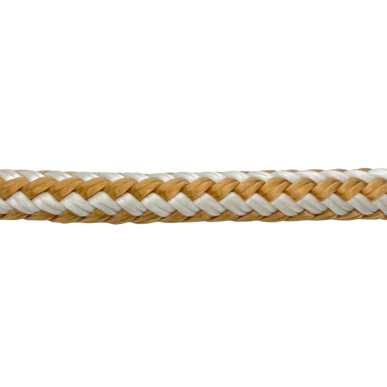 Titan Dock Line Nylon Double Braid - Gold & White (4 Size & 8 Length Options)