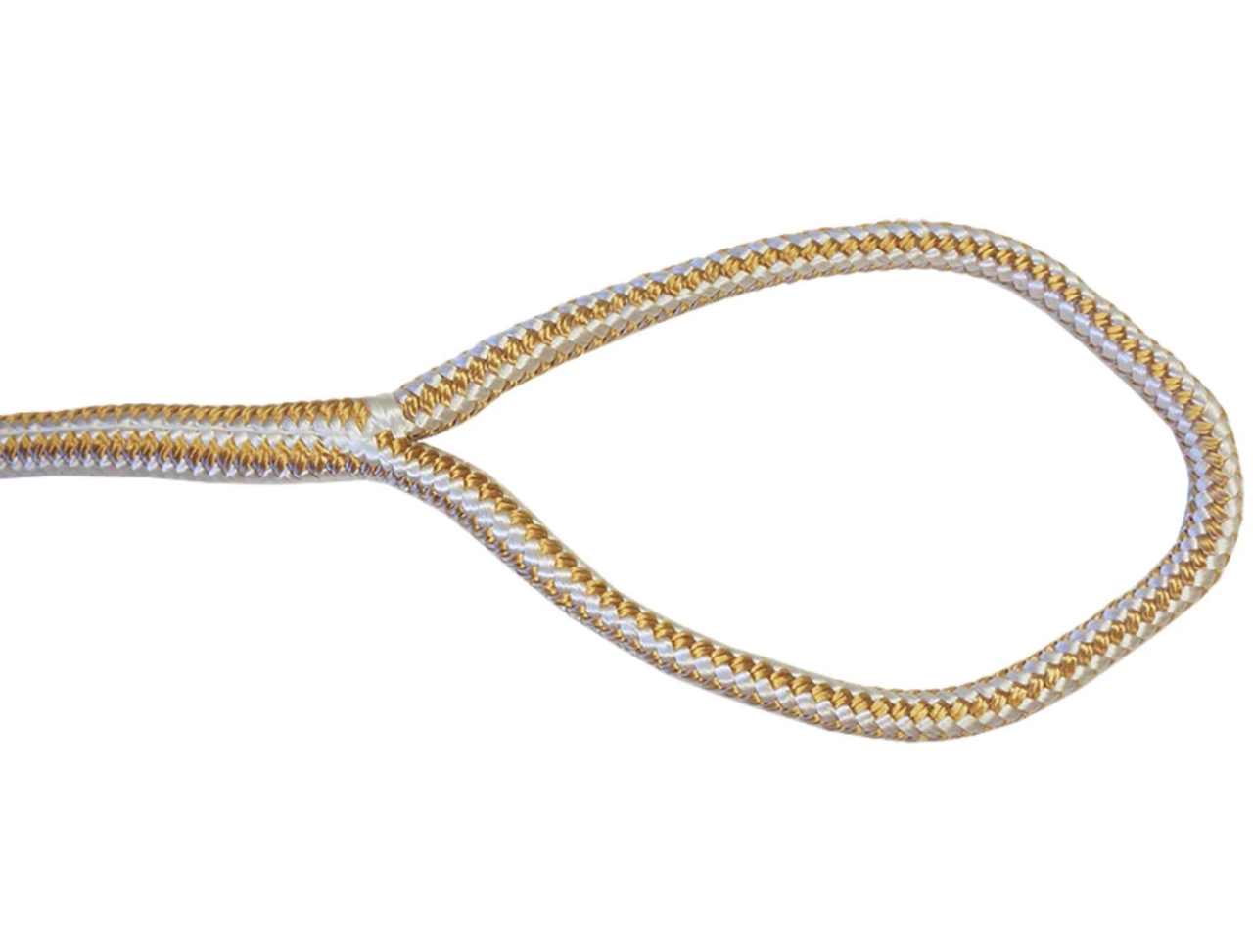 Titan Dock Line Nylon Double Braid - Gold & White (4 Size & 8 Length Options)