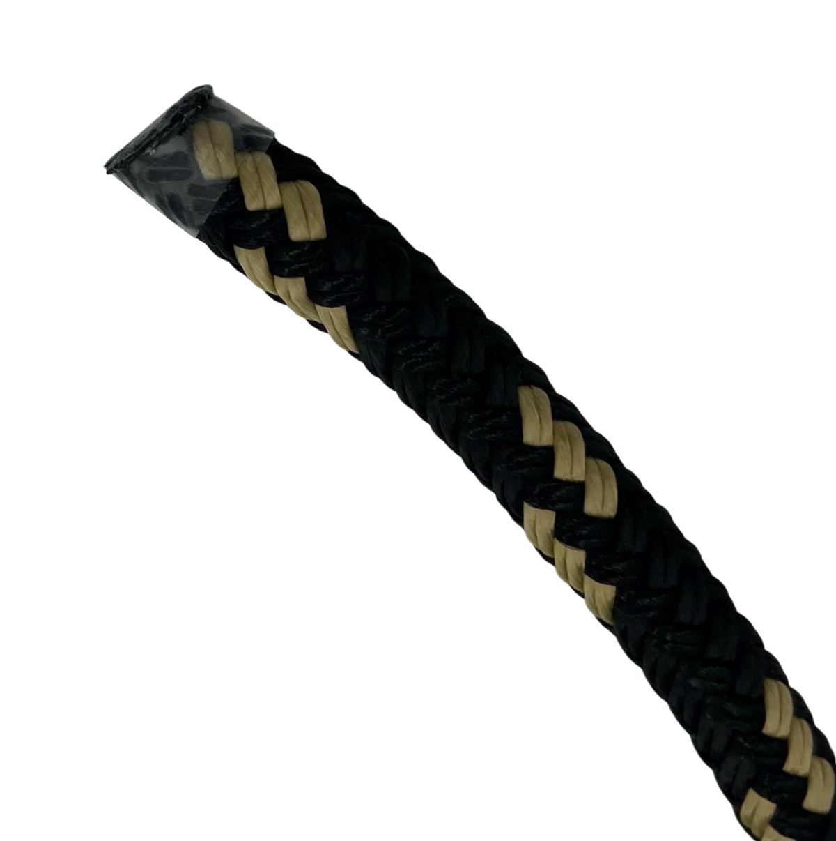 Dock Line Black & Gold Nylon Double Braid (4 Size & 8 Length Options)