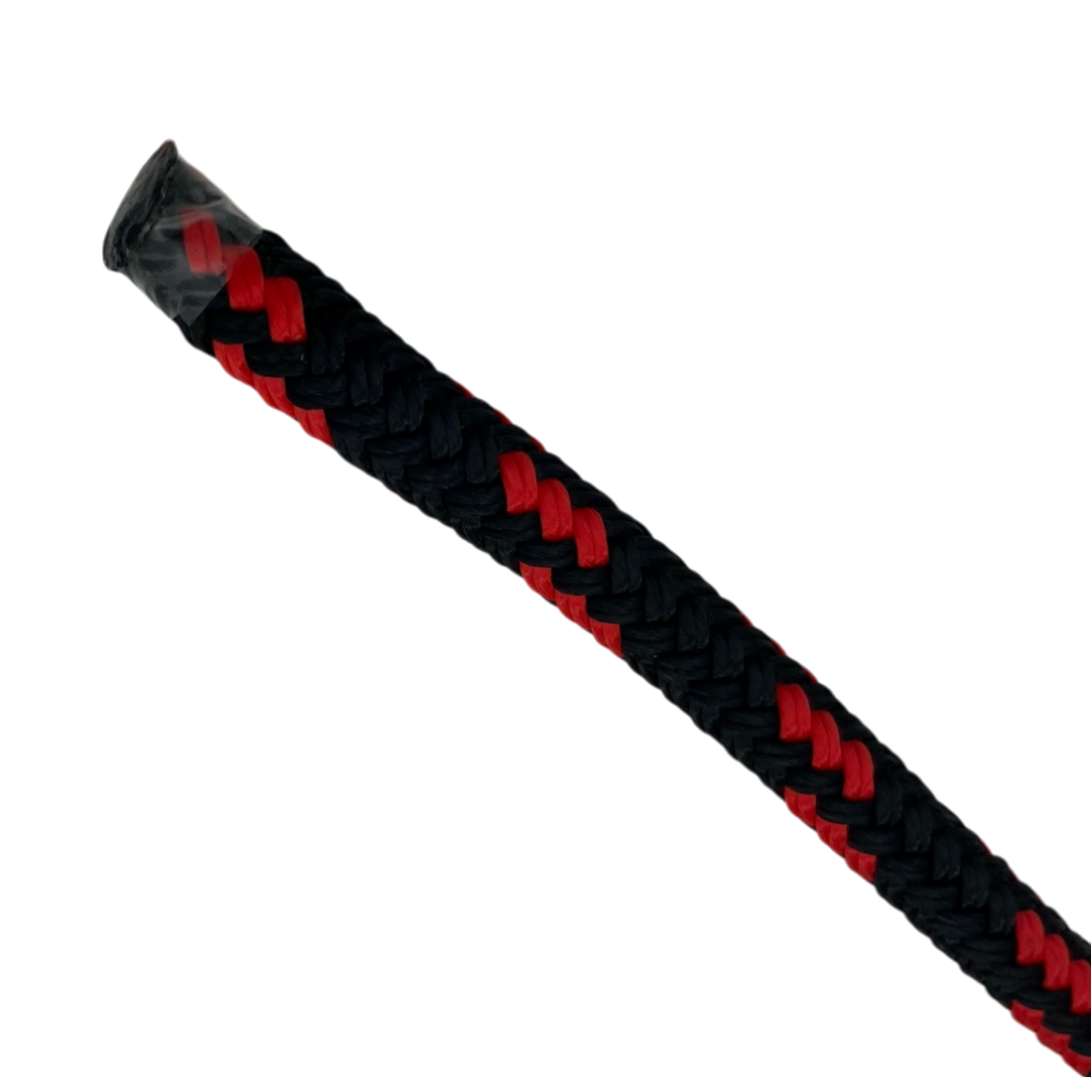 Dock Line Black & Red Nylon Double Braid (4 Size & 8 Length Options)