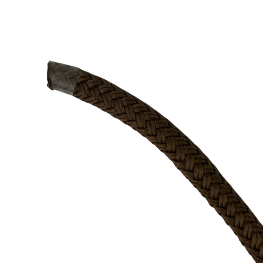 Dock Line Brown Nylon Double Braid (4 Size & 8 Length Options)