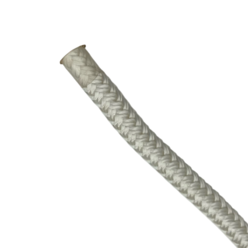 Dock Line White Nylon Double Braid (5 Size & 8 Length Options)