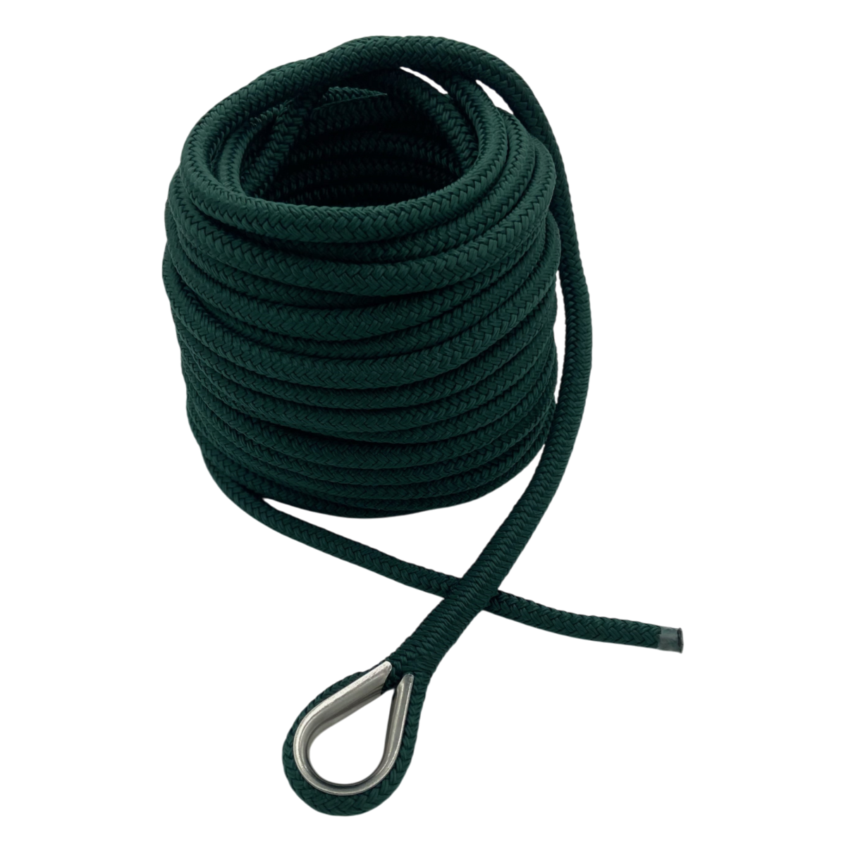 Anchor Line Forest Green Nylon Double Braid (4 Size & 6 Length Options)